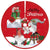 90cm Red Fabric Merry Christmas Tree Skirt - Gnomes Delivering Mails