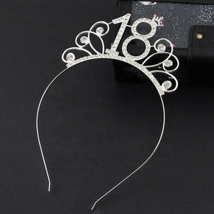 Online Party Supplies Australia Metal Rhinestone 18th Birthday Tiara Eighteenth Birthday Party Decorations
