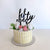 Acrylic Black 'fifty nine' Birthday Cake Topper