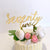 Acrylic Gold Mirror 'seventy two' Birthday Cake Topper