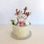 Acrylic Rose Gold Mirror 'sixty six' Birthday Cake Topper