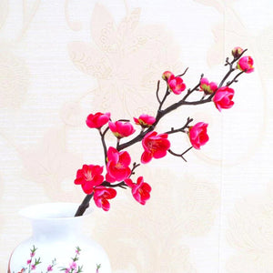 Long Artificial Cherry Blossom Flower Branches - Hot Pink
