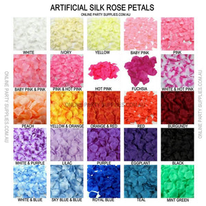 multi colour Artificial Black Silk wedding Rose Petals