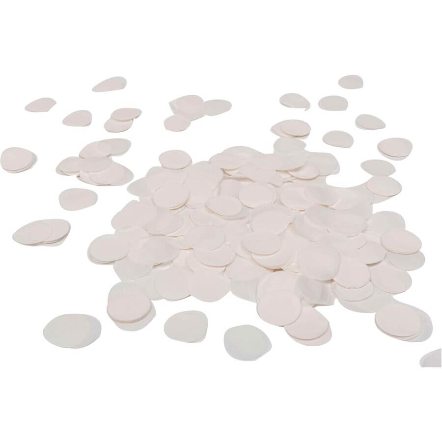 20g 2.5cm Round Circle Tissue Paper Party Confetti - White