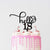 Black Acrylic Hello 18 Birthday Cake Topper 18th eighteenth birthday party cake decorating supplies