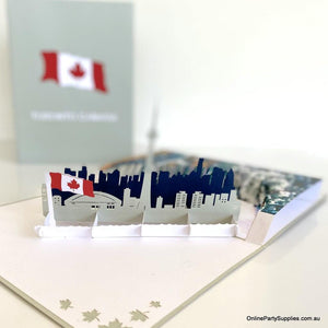 Handmade The Toronto Skyline in Canada Pop Card