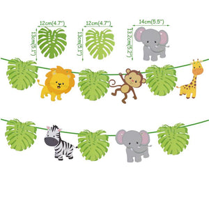 Jungle Animal Hanging Paper Garland