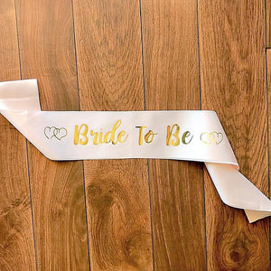 Champagne Pink Bride To Be Hen Party Sash