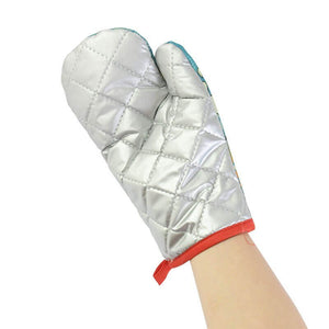 green Merry Christmas and Happy New Year Oven Mitt & Pot Holder Set