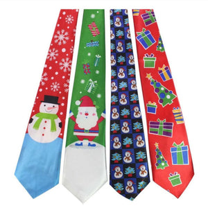 Christmas Tie for Men xmas party outfit costumes accessory