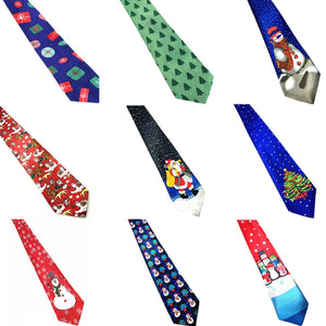 Christmas Tie for Men xmas party outfit costumes accessory