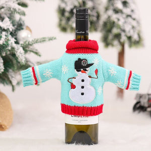 Woolen Christmas Wine Bottle Sweater