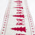 35cm x 180cm Woven Jacquard Tapestry Christmas Table Runner with Tassel - Red Xmas Tree