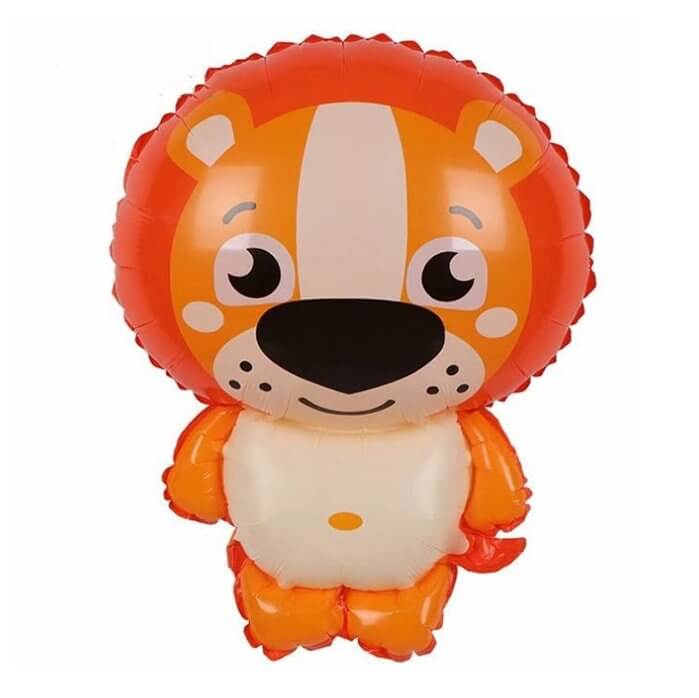 Cute Lion Shaped Animal Party Foil Balloon