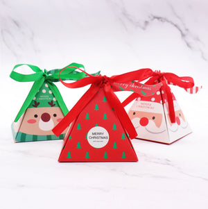 assorted Decorative Pyramid Christmas Gift-Candy Surprise Boxes