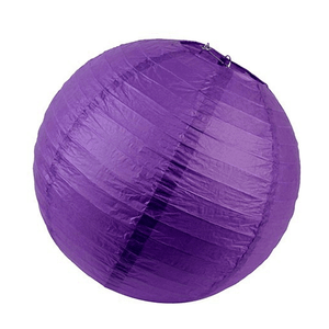 Eggplant Round Chinese Paper Lantern - 4 Sizes