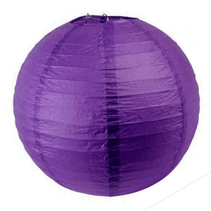 Eggplant Round Chinese Paper Lantern - 4 Sizes