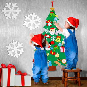 Online Party Supplies DIY Felt Christmas Tree Kit For Kids Xmas Gifts for Toddlers