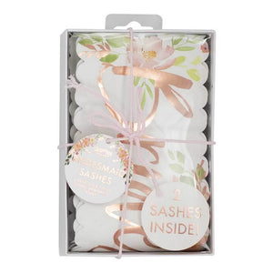 Ginger Ray Floral Bridesmaid Sash 2 Pack in Gift Box - Gifts for Bridesmaids, Bridesmaids' Proposals