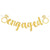 Gold Glitter 'engaged' with Diamonds Hen Party Banner