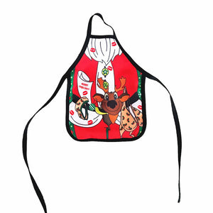 Funny Cute Christmas Bottle Wine Cover Mini Apron 10 Designs - Online Party Supplies