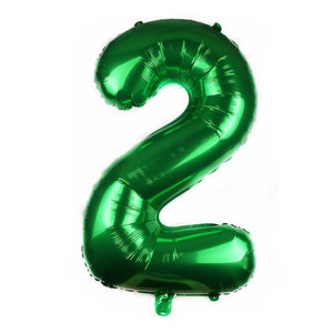 40" Jumbo Green 0-9 Number Foil Balloons number 2