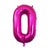 32" Giant Hot Pink 0-9 Number Foil Balloons