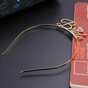 Gold Bachelorette Bride Headband - Online Party Supplies