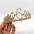 Gold Metal Rhinestone Happy 6th Birthday Crown Tiara