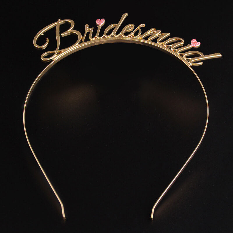Premium Quality Metal Gold Bridesmaid Headband