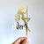 Gold Mirror Acrylic Sexy Pole Dancer Stag Party Cake Topper - Bachelor Party, Wedding Party Celebrations