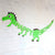 Green Happy Birthday Dinosaur Bones Hanging Paper Banner - Jurassic Dinosaur Themed Birthday Party Decorations & Supplies