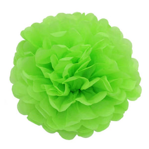 green Tissue Paper Pom Poms Pompoms Balls Flowers Party Hanging Decorations