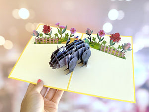 Australian Wombat 3D Origami Pop Up Card