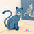 Handmade Blue Cat Pop Up Greeting Card - Online Party Supplies
