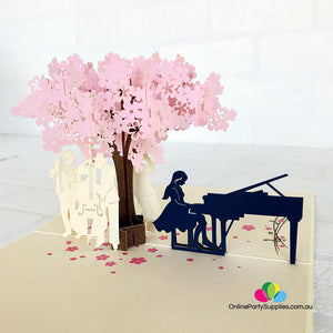 Handmade Symphony Orchestra Music Band 3D Pop Up Card - Online Party Supplies