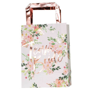 Ginger Ray Hen Party Floral Team BRIDE Party Gift Bag 5 Pack