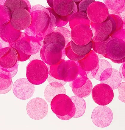 20g Round Circle Tissue Paper Party Confetti Table Scatters - Hot Pink