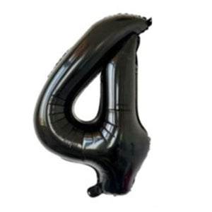 jumbo 40inch Black Number 4 Foil Balloons Party Balloons Decorations