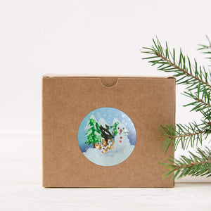 Christmas Snowman Stickers - 6 Designs - Style K125-25