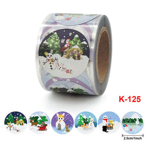 Christmas Snowman Stickers - 6 Designs - Style K125-25