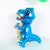 Large 4D Standing Blue T-Rex Dinosaur Foil Balloon