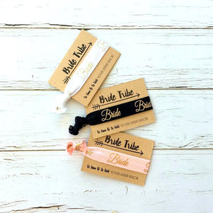 Wedding Bridal Shower Bride Hair Tie Wristband - Online Party Supplies