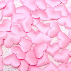 Heart Fabric Confetti Table Scatters - Light Pink