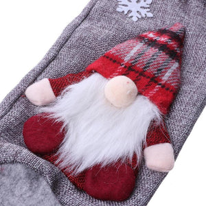 European Style Scandinavian Santa Woodland Santa Claus Christmas Wine Bottle Cover - Online Party Supplies