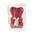Luxury Resin Rhinestone Crystal Teddy Bear with Crown & Round Gift Box - Red