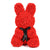 Luxury Everlasting Rose Bunny Rabbit with Gift Box - Red