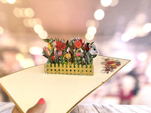 Luxury Australian Native Flower & Animal Origami Pop Up Greeting Card