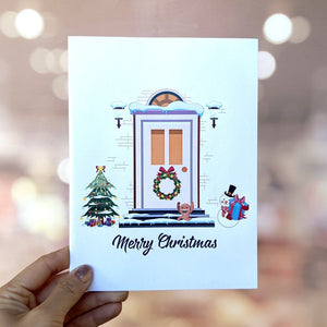 Merry Christmas House 3D Pop Up Greeting Card