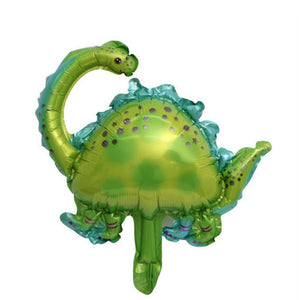 Online Party Supplies Mini Green Brontosaurus Dinosaur Shaped Foil Balloon